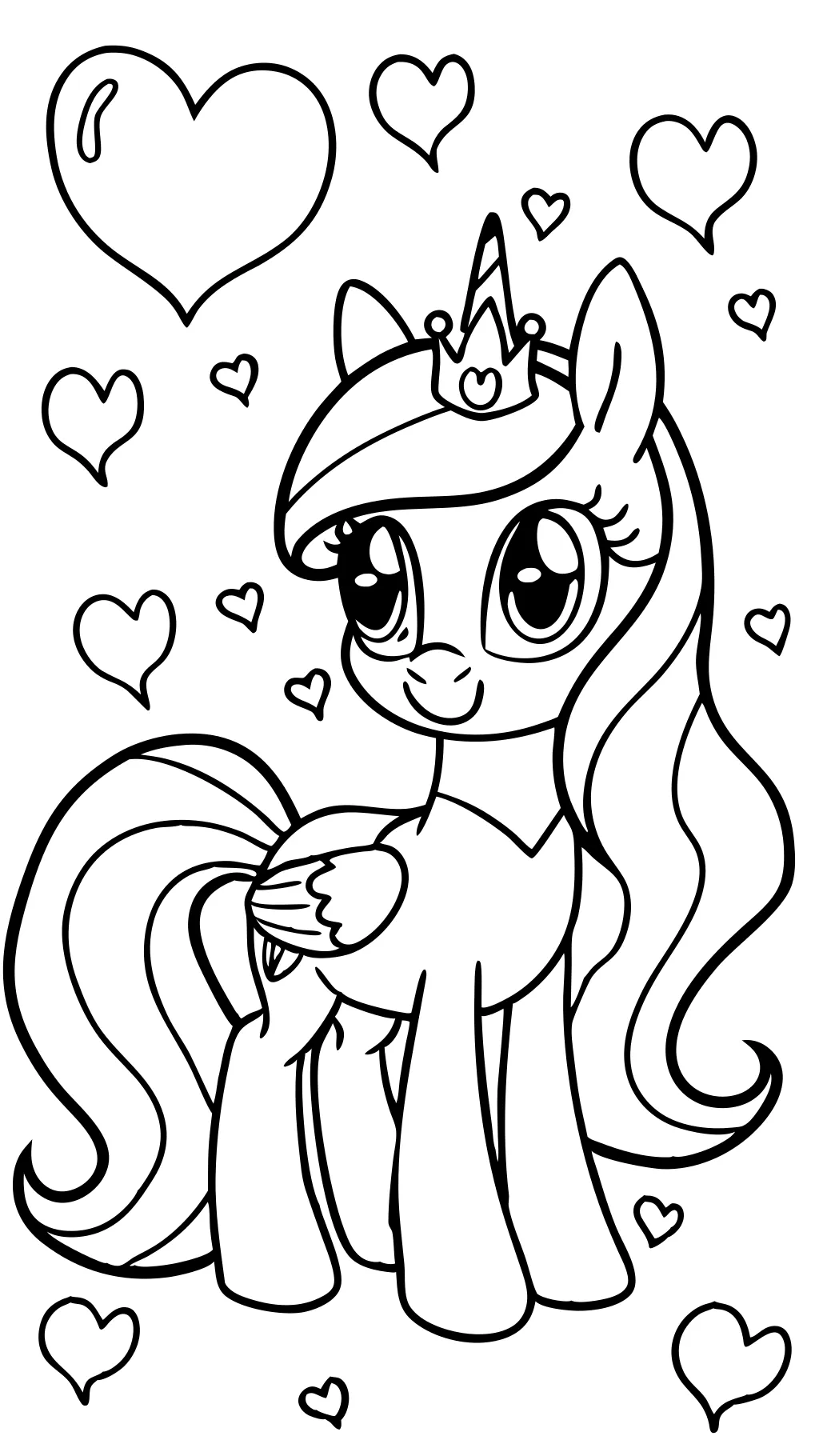 princess cadence coloring page